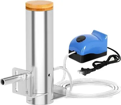 Produktbild von Kaltrauchgenerator für Grill - Pellet Smoker Zubehör - Für BBQ und Kalträuchern - Einstellbare Rauchintensität - Grau