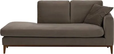 Image de Chaise longue/divan droit Covex Wood-Velluto 17-dark oak