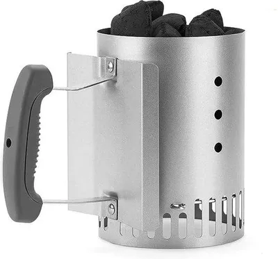 Produktbild von Grillanzünder 15cm Aluminium Holzkohlengrill Zubehör Klein