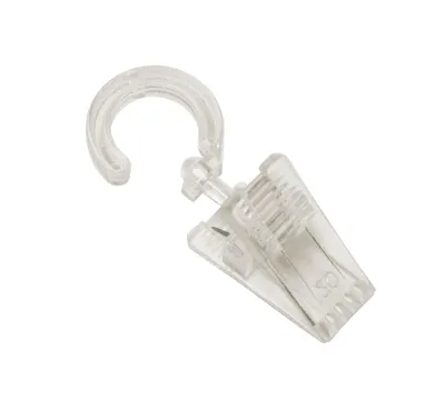 Produktbild von Gardinia Haken mit Klammer transparent cm