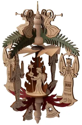 Produktbild von Kreißl Hängepyramide Weihnachten 15 cm, Modell:Engelchor