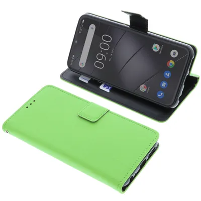 Produktbild von foto-kontor Tasche kompatibel mit Gigaset GS5 Book Style grün Schutz Hülle Buch