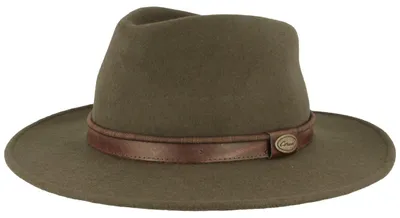 Immagine prodotto di Cappello da esterno arrotolabile in feltro di lana di Hut-Breiter, verde, taglia 57