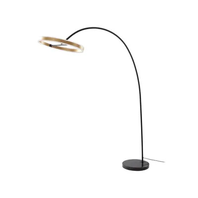 Produktbild von Lucande LED-Bogenlampe Yekta, messingfarben, 183 cm, dimmbar