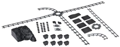 Produktbild von Kibri 39853 - H0 Deko-Set Kohlewagen, Weiche, Schienen - Neu
