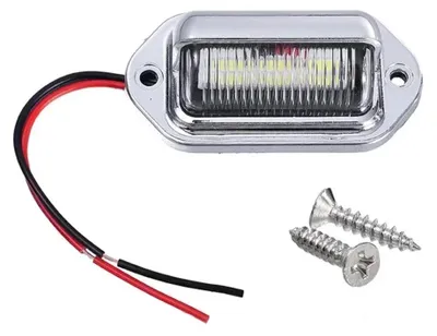 Produktbild von LED-Kennzeichenbeleuchtung 3W 500lm 12-24V Chrom