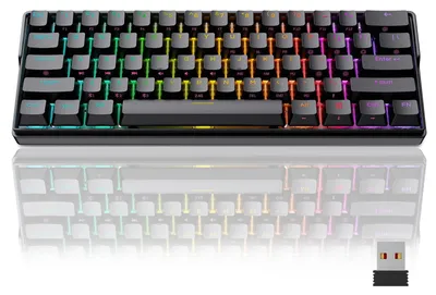 Image de Clavier mécanique de jeu avec éclairage RGB, Bluetooth 5.1 et touches interchangeables en PBT
