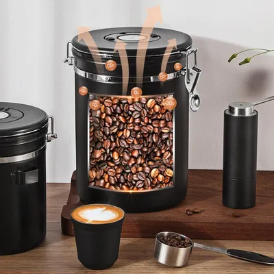 Produktbild von Kaffeebehälter 2,8 Liter - Edelstahl - Für Kaffee und mehr