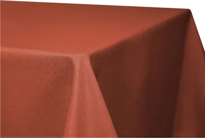 Produktbild von Tischdecke fleckenabweisen Leinenoptik Terracotta 110x180 cm eckig bügelfrei wasserabweisend beschichtet Lotuseffekt