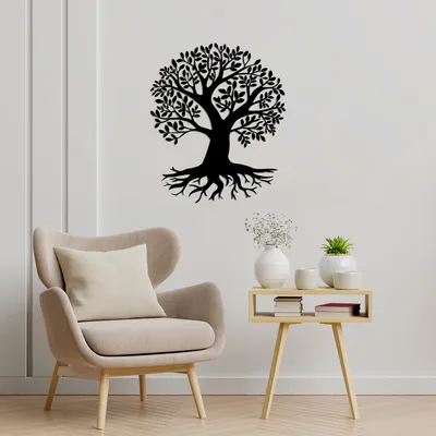 Productafbeelding van Wallity, Monumental - TNL2256, Zwart, Overige woonaccessoires, 70 x 83 cm, 100% metaal (dikte: 1)