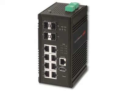 Image de EDIMAX Switch Industriel 8-Port Gigabit PoE+ WebM. 4xSFP