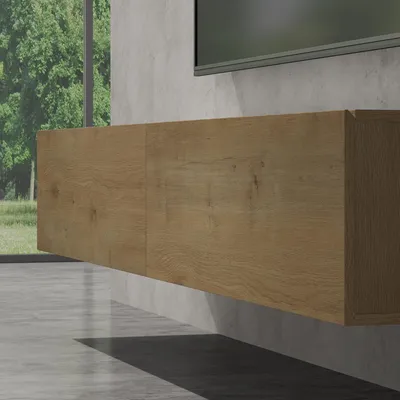Produktbild von doporro TV Lowboard hängend Fernsehschrank Wohnzimmer | TV-Schrank hängend Fernsehtisch Hängeschrank 200cm Fernsehschrank02