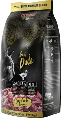Produktbild von Leonardo Katzentrockenfutter Fresh Duck 250 g