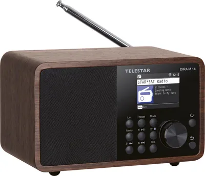 Produktbild von Telestar TEL DIRA M14I (HOLZ) Tragbar Digital Schwarz