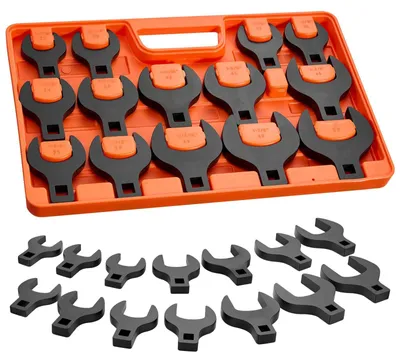 Immagine prodotto di Set di chiavi a bussola per tubi - 14 pezzi - Misura di azionamento: 1,27 cm - Misura delle chiavi: 27-50 mm - Acciaio legato 40Cr - Doppia marcatura delle dimensioni - Per la manutenzione e la riparazione di veicoli