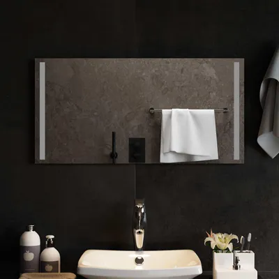 Immagine prodotto di Specchio da bagno a LED, trasparente, 80 x 40 cm, in vetro temperato