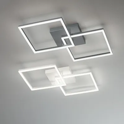 Produktbild von Fabas Luce Bard LED Deckenleuchte 2 Quadrate Weiß