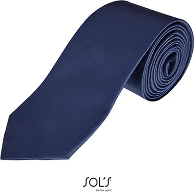 Immagine prodotto di SOLs 02932 | Cravatta da uomo Garner - Lunghezza: 150 cm, Larghezza: 7 cm' - Colore: French Navy - Dimensioni: 150 x 7 cm