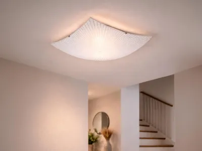 Immagine prodotto di Plafond soffitto moderno ELISA argento Trio 612200200