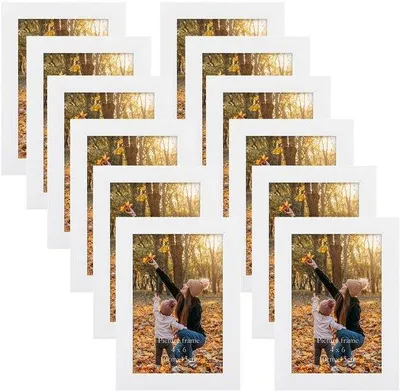 Produktbild von Famanu Fotolisten Collage Set - Weiß - 12 Stück