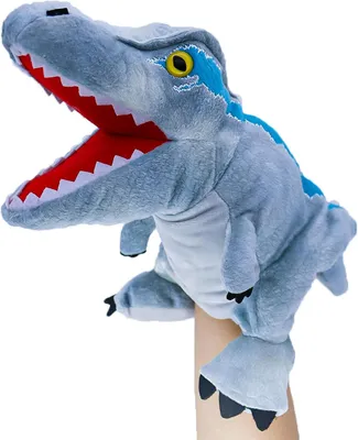 Obrázek produktu pro Plyšová hračka Velociraptor, loutka, realistická plyšová hračka dinosaura, roztomilá hra na hraní rolí, interaktivní vzdělávací hračka pro děti, hračka se zvířátky