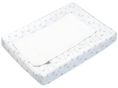 Image de Housse de matelas à langer Melody - 70 x 50 cm - Blanc | par SEVIRA KIDS