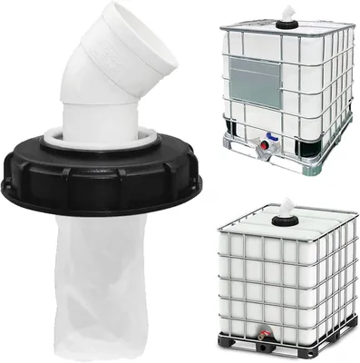 Imagen del producto de Filtro para tapas IBC, de nylon, lavable, de 165 mm, para agua de lluvia y contenedores IBC