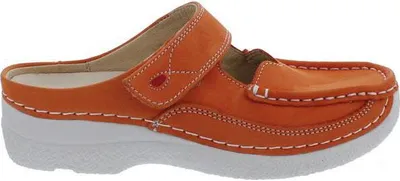 Produktbild von Wolky Roll-Slipper, Clog, Timber nubuck, Light-orange, 0622716-557 42
