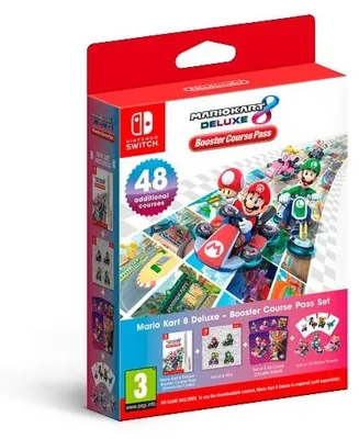 Zdjęcie produktu dla Nintendo Mario Kart 8 Deluxe – Booster Course Pass, Zawartość do pobrania w grach wideo (DLC), Nintendo Switch, Mario Kart 8 Deluxe, Niemiecki, Holenderski, Angielski, Hiszpański, Francuska, Włoski, Japońska, Portugalski, Rosyjski, dla wszystkich, 06/10/2023