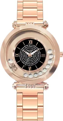 Produktbild von Elegante Damenuhr Delinda in Gold und Schwarz - r Stil KP33553