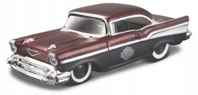 Produktbild von Maisto Chevrolet Bel Air 1957 Harley-Davidson Custom Modellauto 1:64