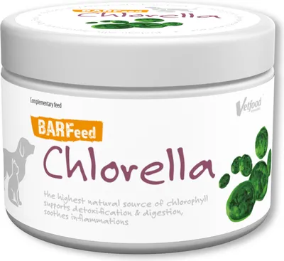 Produktbild von Vetfood BARFeed Chlorella 200g, Super-Alge für die Gesundheit Ihres Haustieres: Entgiftung, Immunsystem, BARF-Diät, natürliche Ernährung, Hund, Katze