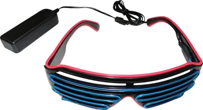 Obrázok produktu pre LED Svietiace Okuliare - Ružová/Modrá KP36281