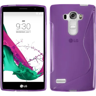 Produktbild von PhoneNatic Case kompatibel mit LG G4s / G4 Beat - lila Silikon Hülle S-Style + 2 Schutzfolien