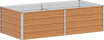 Produktbild von vidaXL Hochbeet Hellbraun 160 x 80 x 45 cm Verzinkter Stahl