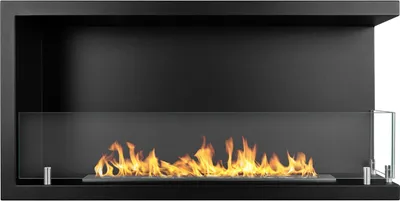 Produktbild von Eingebauter Bioethanol-Eckkamin 90x45 SUTRI 90 DX