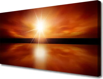 Produktbild von Tulup Leinwand-Bilder 100x50 Wandbild Canvas Kunstdruck Sonne Landschaft