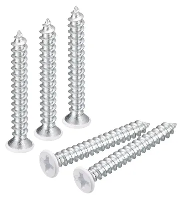 Productafbeelding van Zelfboerende houtschroeven met platte kop 4x32mm - 50 stuks
