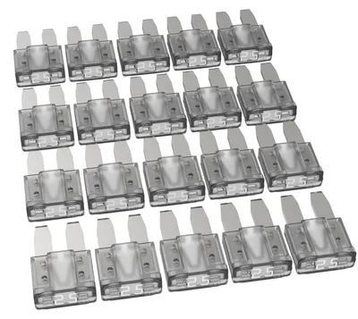 Micro-2-Flachsicherungen 25 A, 20 Stück, ISO 8820-12, 32 V/DC