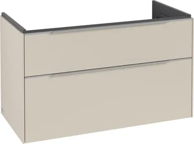 Image de Villeroy & Boch Subway 3.0 armoire sous lavabo, 2 tiroirs, 973x576x478mm, C57000VN