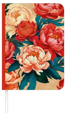 Produktbild von Alpha Edition - Lady Journal Roses 2026 - Taschenkalender A6 (11×15 cm) mit Monatsübersicht, 192 Seiten & 4-sprachigem Kalendarium, eleganter Wochenplaner für Beruf, Schule & Alltag