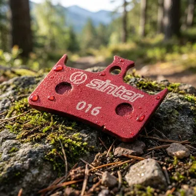 Image de Plaquettes de frein à disque Sinter 016 Hope organique, MTB standard, rouge, 25 pièces