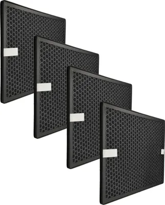 Produktbild von vhbw 4x Aktivkohlefilter Ersatz für Philips FY1413/30 für Luftreiniger - Luftfilter Schwarz