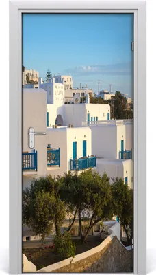 Produktbild von Tulup Türaufkleber 95x205 cm Dekorative Aufkleber Selbstklebend Wasserdichte Tapete Abnehmbar Schlafzimmer Wohnzimmer Wohnkultur - Selbstklebende in Mykonos, Griechenland