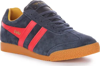 Produktbild von Gola Classics Harrier Frauen Klassische Schnürung Wildleder Leder Turnschuhe Mar e Rot – undefined / Marine Rot