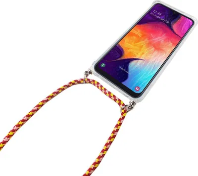 Produktbild von Handykette für Samsung Galaxy A50 - Smartphone Necklace Hülle mit Band - Schnur mit Case zum umhängen in Rot