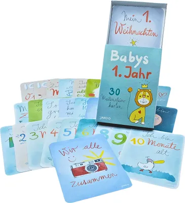 Produktbild von JAKO-O Meilensteinkarten Baby Geburt Zwillinge, Meilensteine Baby