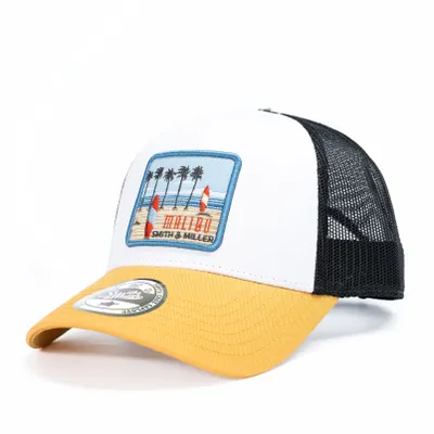 Produktbild von Smith & Miller Miramar Trucker Cap, white-mustard-black