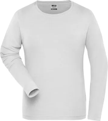 Produktbild von Langarm Shirt aus weichem Elastic-Single-Jersey white, Gr. M