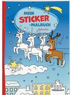 Immagine prodotto di Il mio libro da colorare con gli adesivi. Natale